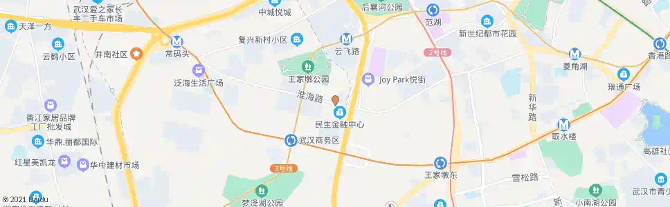 武汉淮海路商务东路_公交站地图_武汉公交_妙搜公交查询2025
