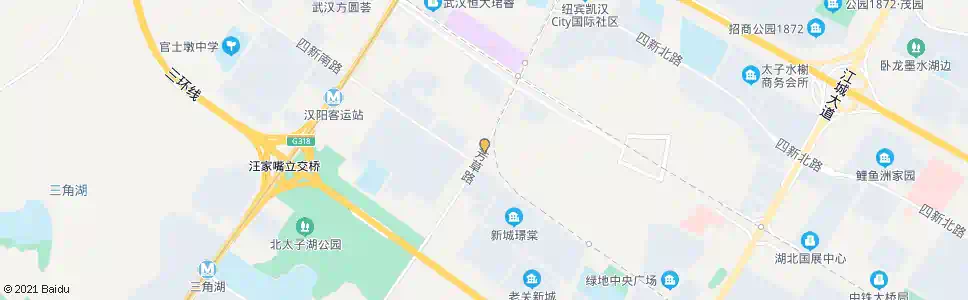 武汉芳草路四新南路_公交站地图_武汉公交_妙搜公交查询2025