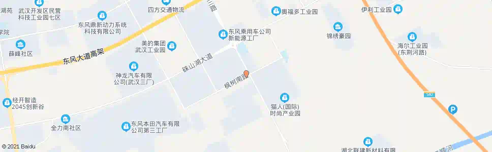 武汉枫树三路珠山湖大道_公交站地图_武汉公交_妙搜公交查询2025