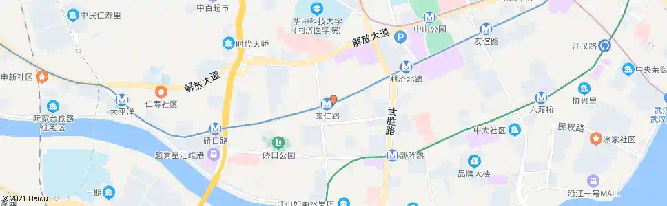 武汉京汉大道站邻街_公交站地图_武汉公交_妙搜公交查询2025