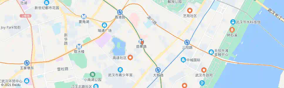 武汉香港路苗栗路_公交站地图_武汉公交_妙搜公交查询2025