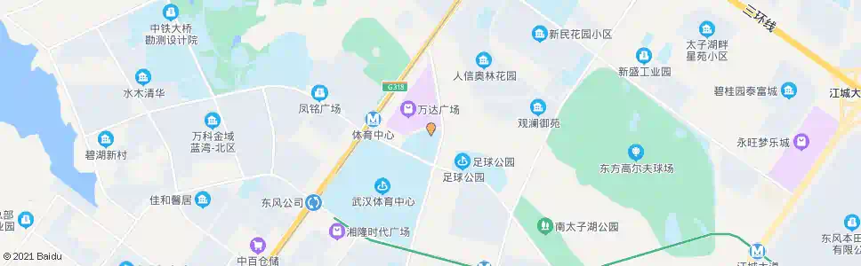 武汉体育中心停车场_公交站地图_武汉公交_妙搜公交查询2025
