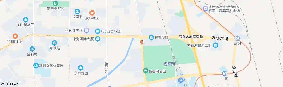 武汉杨春湖路友谊大道_公交站地图_武汉公交_妙搜公交查询2025