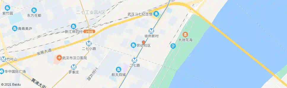 武汉解放大道二七北路_公交站地图_武汉公交_妙搜公交查询2025