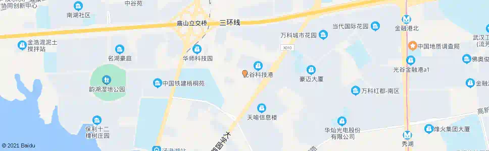 武汉华师园路大学园路口_公交站地图_武汉公交_妙搜公交查询2025