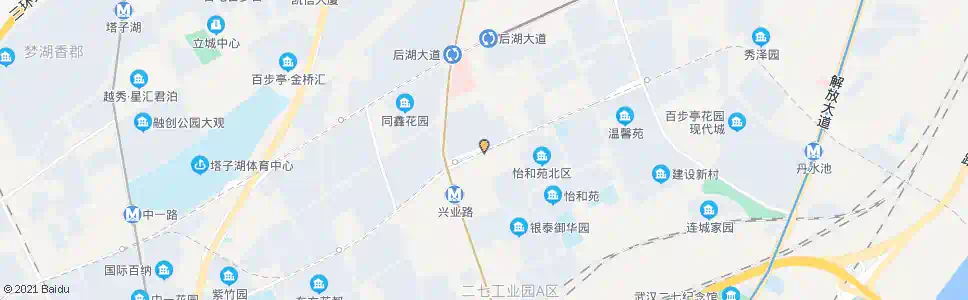 武汉怡和路兴业路_公交站地图_武汉公交_妙搜公交查询2025