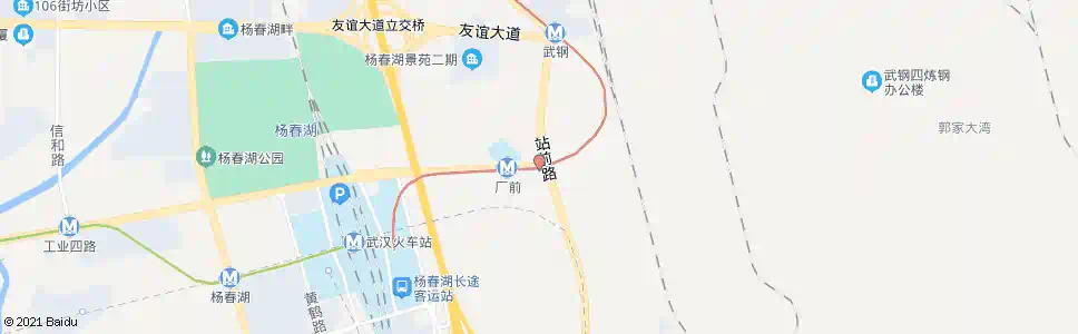 武汉站前路厂前_公交站地图_武汉公交_妙搜公交查询2025