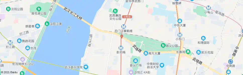 武汉黄鹤楼南路_公交站地图_武汉公交_妙搜公交查询2025