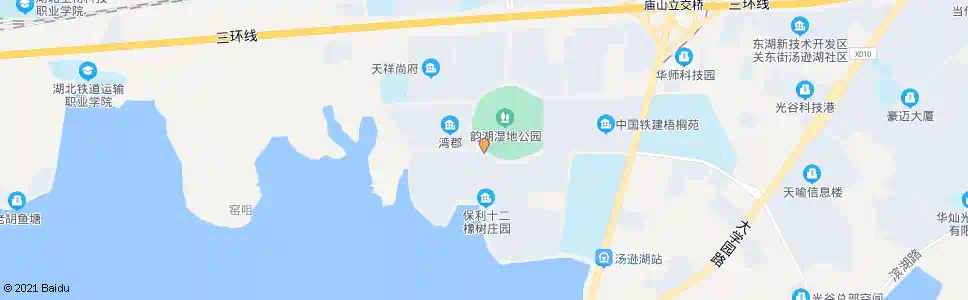 武汉汤逊湖北路黄王村_公交站地图_武汉公交_妙搜公交查询2025