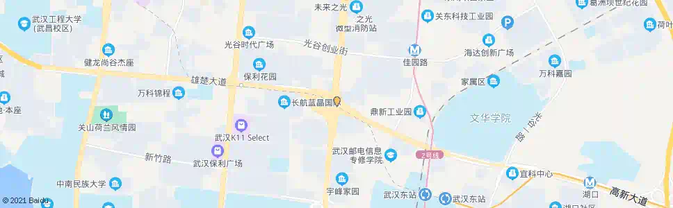 武汉高新大道brt光谷大道站_公交站地图_武汉公交_妙搜公交查询2025