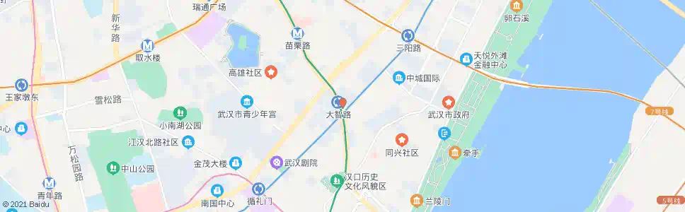 武汉京汉大道大智路_公交站地图_武汉公交_妙搜公交查询2025