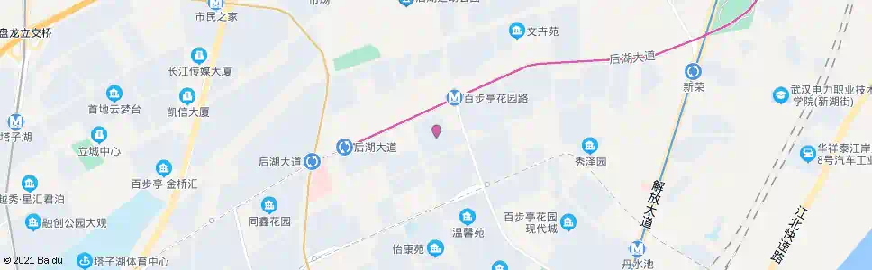 武汉百步亭花园路百步华庭_公交站地图_武汉公交_妙搜公交查询2025