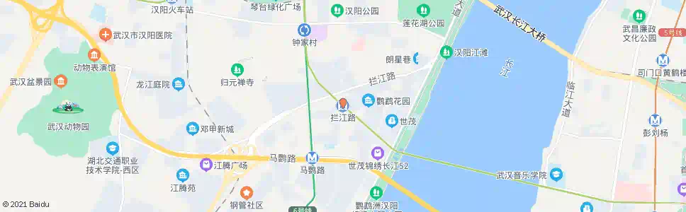 武汉拦江路站_公交站地图_武汉公交_妙搜公交查询2025