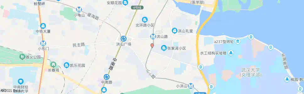 武汉东一路洪山路口_公交站地图_武汉公交_妙搜公交查询2025