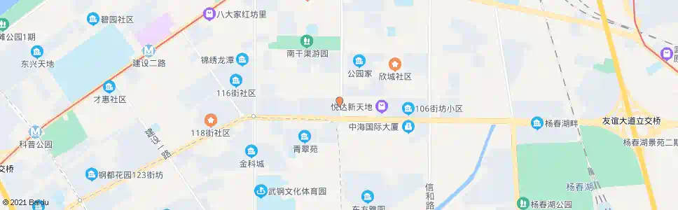 武汉友谊大道112街坊_公交站地图_武汉公交_妙搜公交查询2025