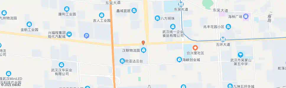 武汉东西湖大道九通路_公交站地图_武汉公交_妙搜公交查询2025
