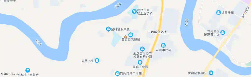 武汉淘金路黄金口汽配城_公交站地图_武汉公交_妙搜公交查询2025