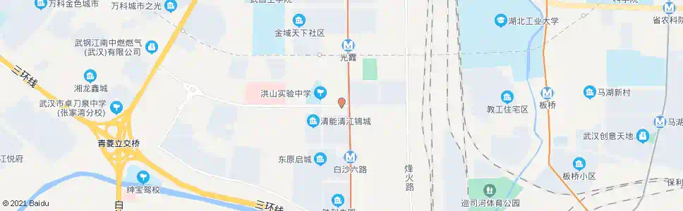 武汉白沙四路烽胜路_公交站地图_武汉公交_妙搜公交查询2025