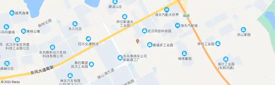 武汉珠山湖大道枫树二路_公交站地图_武汉公交_妙搜公交查询2025