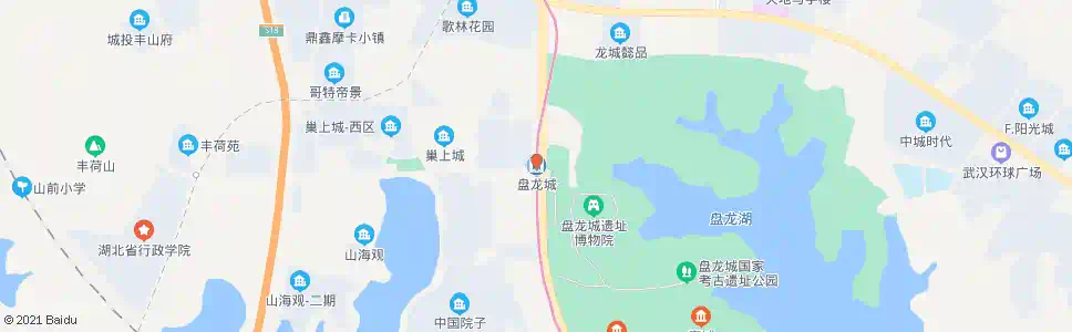 武汉盘龙城站_公交站地图_武汉公交_妙搜公交查询2025