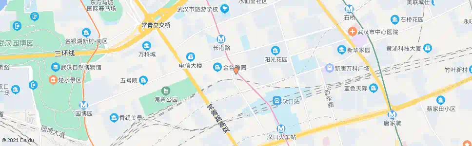 武汉红旗渠路金色雅园_公交站地图_武汉公交_妙搜公交查询2025