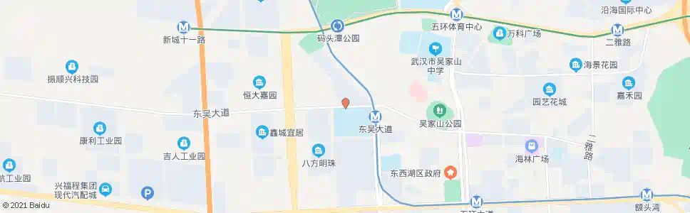 武汉东吴大道山水星辰_公交站地图_武汉公交_妙搜公交查询2025