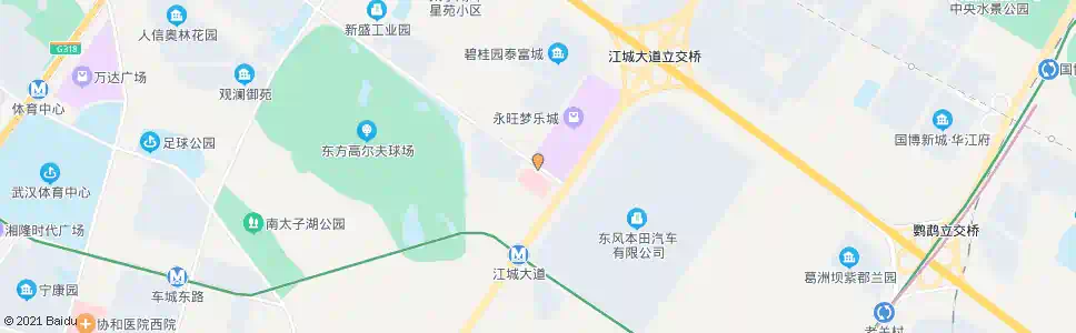 武汉太子湖北路江城大道口_公交站地图_武汉公交_妙搜公交查询2025