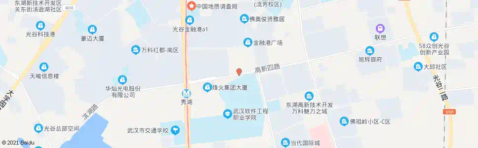 武汉高新四路竹林园_公交站地图_武汉公交_妙搜公交查询2025