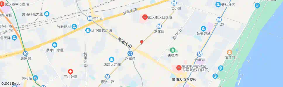 武汉建设大道罗家庄_公交站地图_武汉公交_妙搜公交查询2025