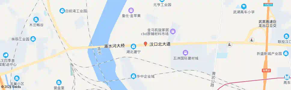 武汉汉口北大道华中城路_公交站地图_武汉公交_妙搜公交查询2025