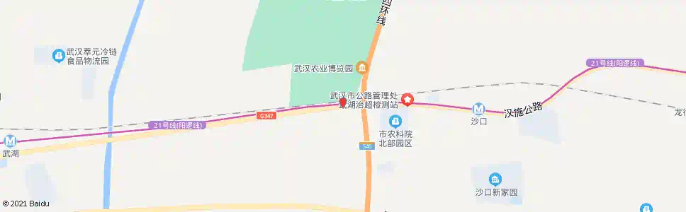 武汉汉施公路中心路_公交站地图_武汉公交_妙搜公交查询2025