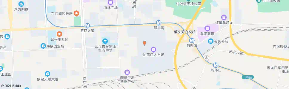 武汉东西湖大道舵落口广场_公交站地图_武汉公交_妙搜公交查询2025