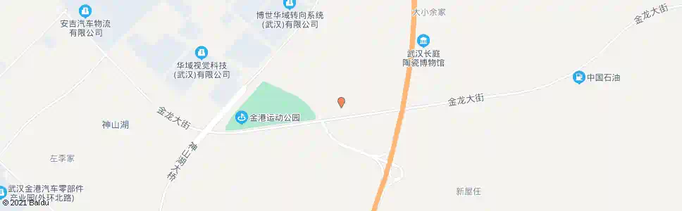武汉金龙大街金港新区_公交站地图_武汉公交_妙搜公交查询2025