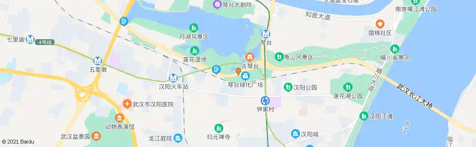 武汉琴台大道古琴台_公交站地图_武汉公交_妙搜公交查询2025
