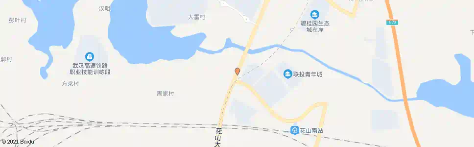 武汉花山大道大长山路_公交站地图_武汉公交_妙搜公交查询2025