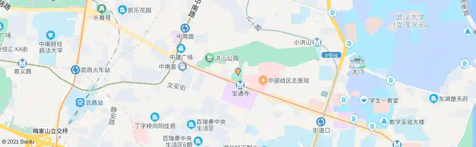 武汉武珞路地铁宝通寺站(招呼站)_公交站地图_武汉公交_妙搜公交查询2025