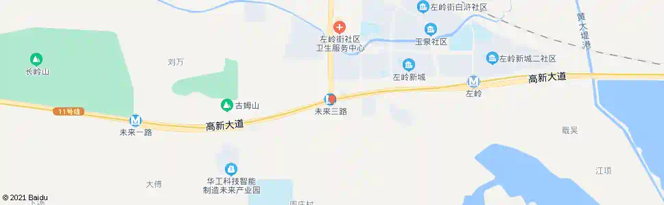武汉高新大道左庙路_公交站地图_武汉公交_妙搜公交查询2025