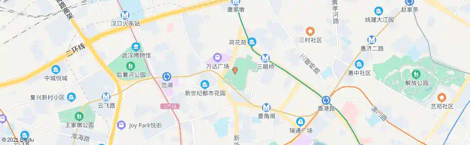武汉菱角湖路菱角湖公园_公交站地图_武汉公交_妙搜公交查询2025