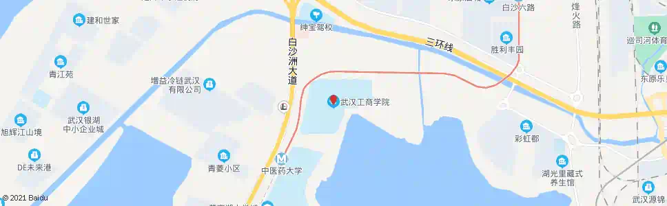武汉白沙洲大道长江工商学院_公交站地图_武汉公交_妙搜公交查询2025