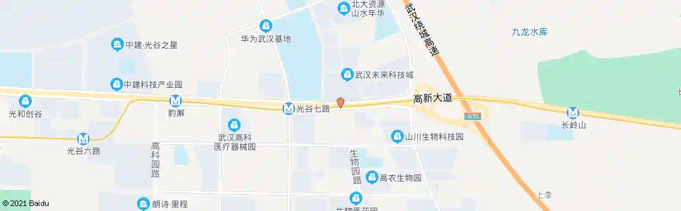 武汉高新大道光谷八路_公交站地图_武汉公交_妙搜公交查询2025