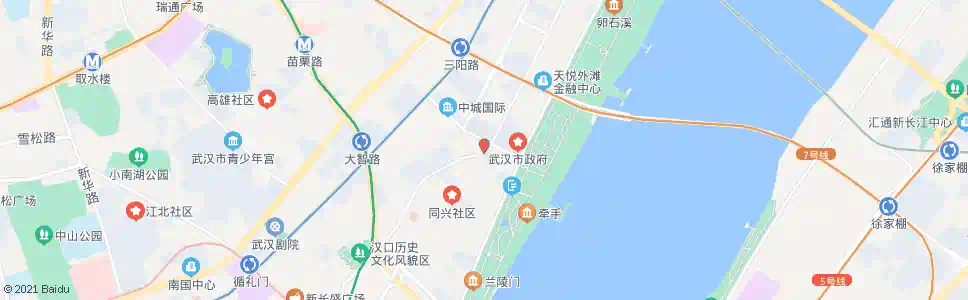 武汉胜利街一元路_公交站地图_武汉公交_妙搜公交查询2025