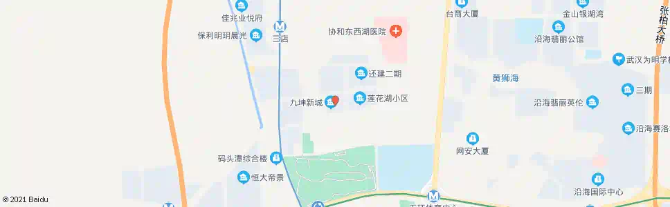 武汉三店西路九坤新城壹号_公交站地图_武汉公交_妙搜公交查询2025