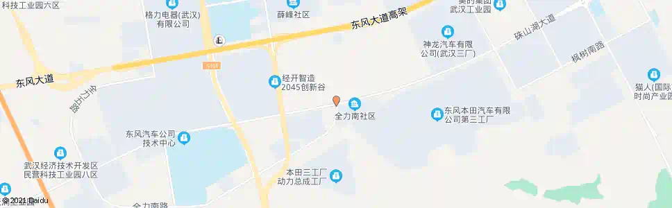 武汉全力一路珠山湖大道口_公交站地图_武汉公交_妙搜公交查询2025