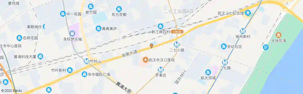 武汉发展大道二七花园_公交站地图_武汉公交_妙搜公交查询2025