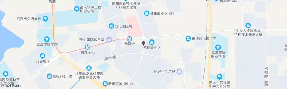 武汉光谷一路佛祖岭_公交站地图_武汉公交_妙搜公交查询2025