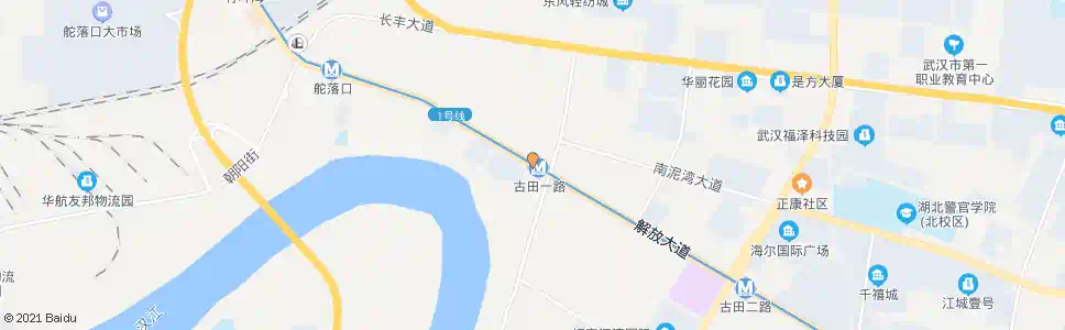 武汉工农路古田一路_公交站地图_武汉公交_妙搜公交查询2025