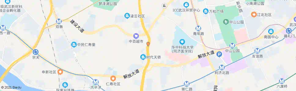 武汉宝丰一路市肺科医院_公交站地图_武汉公交_妙搜公交查询2025