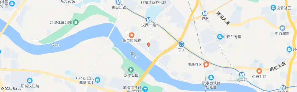 武汉汉西一路沿河大道口_公交站地图_武汉公交_妙搜公交查询2025