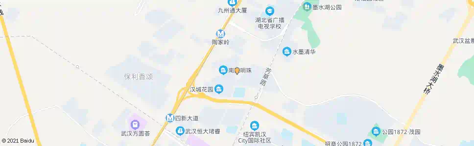武汉龙珠路南国明珠_公交站地图_武汉公交_妙搜公交查询2025