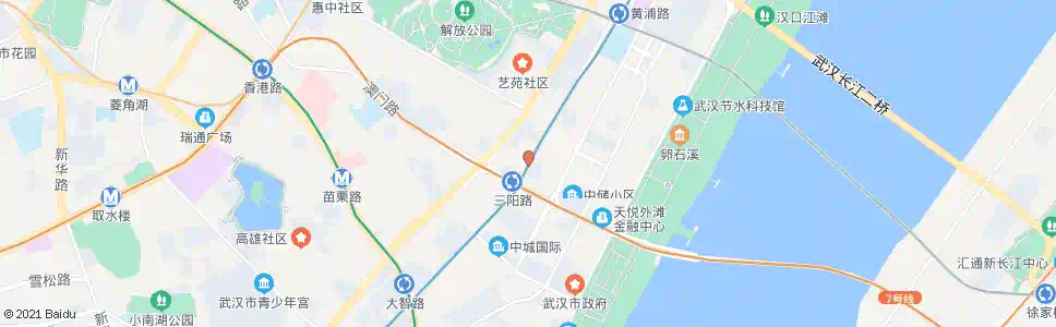 武汉京汉大道三阳路_公交站地图_武汉公交_妙搜公交查询2025